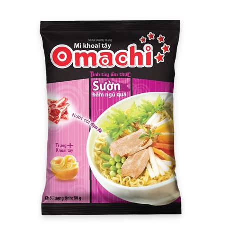 Mì dinh dưỡng khoai tây sườn hầm ngũ quả Omachi gói 80g - Chuỗi siêu ...