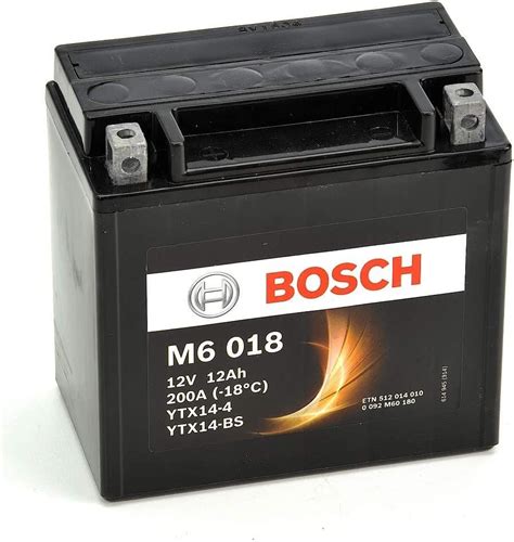 M6018 Bosch Bike Battery 12v Bosch Motorcycle Batteries