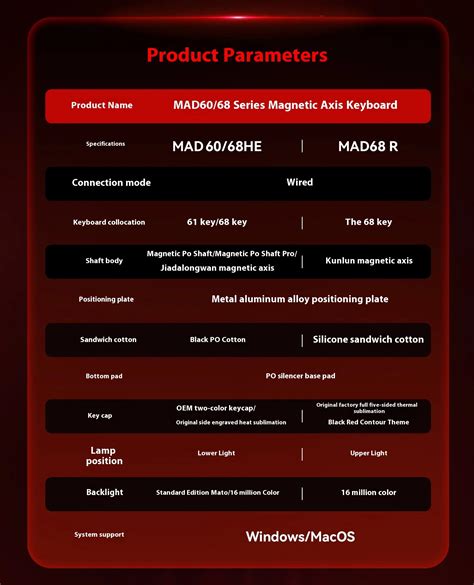 Madcatz Mad He Wired Magnetic Keyboard Hot Swappable Rgb Gasket Custom Gaming Keyboard