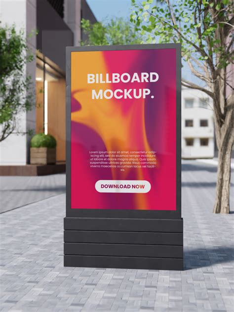 Outdoor billboard mockup 45654612 PSD