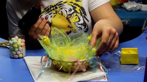 Пасхальная корзиночка. Украшение для Пасхи. - YouTube