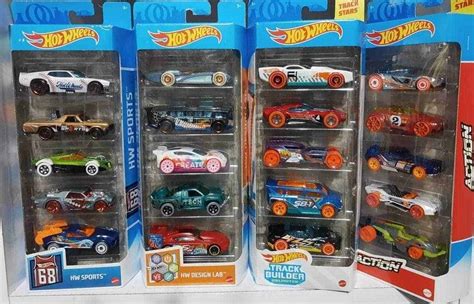 Pacote 5 Carros Sortidos Hot Wheels Mattel Multicor não é possível escolher as cores Promotop