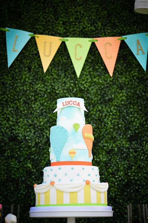 Kara S Party Ideas Hot Air Balloon Carnival Birthday Party Kara S Party Ideas