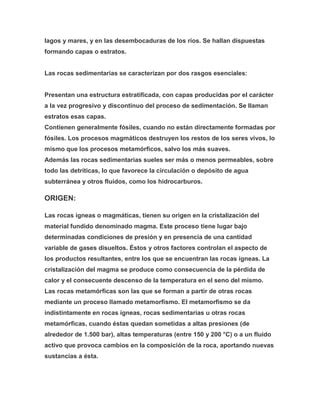 Rocas ígneas PDF Descarga Gratuita