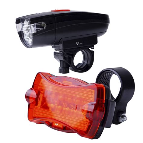 Kit Lanterna Farol E Sinalizador Traseiro Pisca Alerta Para Bike Luz De