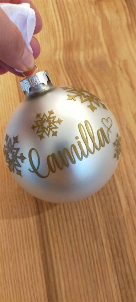 Personalized Christmas Balls Glass Balls With Name Etsy Uk