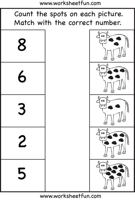 Printable Counting Worksheets Preschool