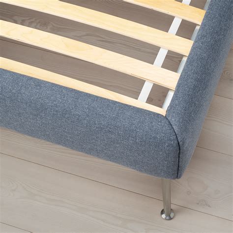 TUFJORD каркас кровати с обивкой Gunnared синий 160x200 см | IKEA Eesti