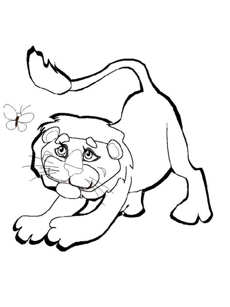 Раскраски Лев - Сайт для мам малышей