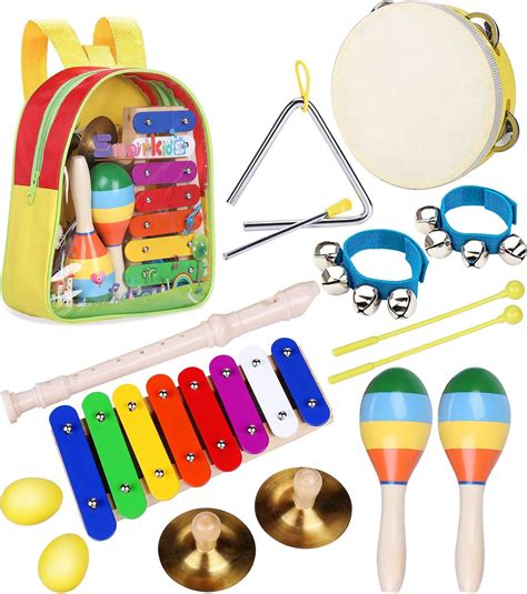 Percussion Instruments Set Music Toy For Toddlers Smarkids Wooden