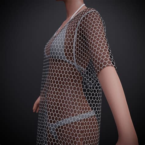 Female Swimsuit Outfit Bikini Set And Crotchet Cover Top Model Turbosquid