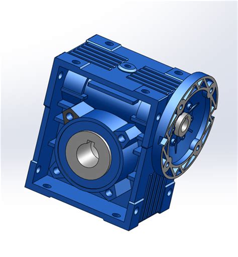 蜗轮蜗杆减速机nmrv503d模型下载三维模型solidworks模型 制造云 产品模型