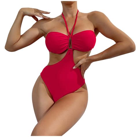 Reoriafee Women Bikini Set Bikini Swimwear Bathing Suit Beach Vacation Bathing Suit Bikini Set