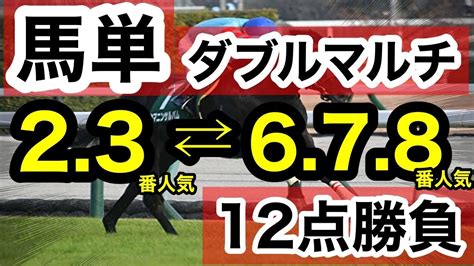 【馬券検証】馬単ダブルマルチ23⇔678番人気合計12点で勝てるのか？検証してみた【馬券勝負】 Youtube