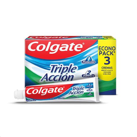 Crema Dental Triple Acción Colgate Paquete X 3Tubox75mL Los expertos