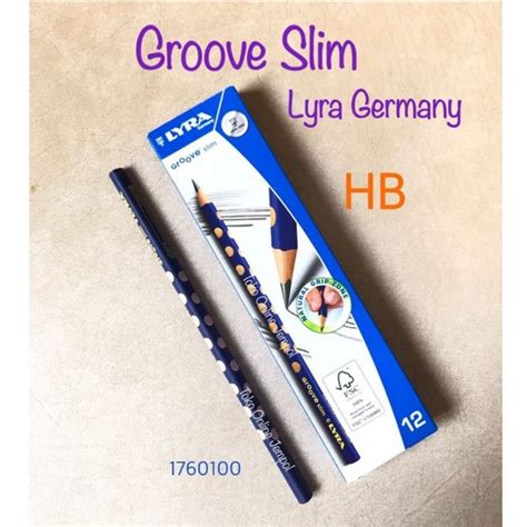 Jual Pensil Tulis Anak Segitiga HB Slim Pencil Lyra Groove Triangular