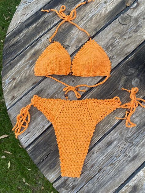 Crochet Brazilian Bikini Set 100 Cotton Etsy