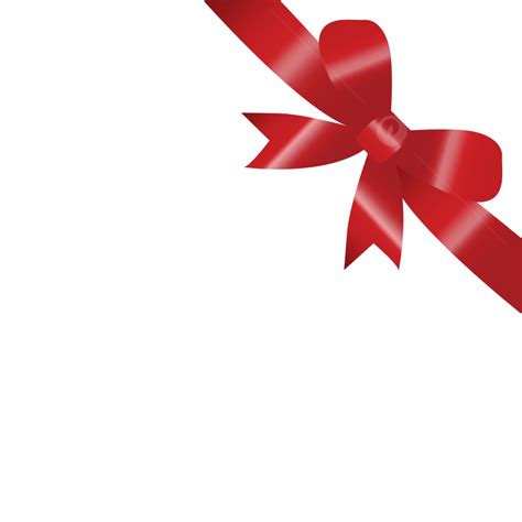 красная лента с атласным бантом вектор PNG , лента, лук, Красная лента ...