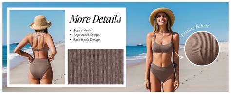 Amazon Cupshe Bikini Set For Women Two Piece Swimsuits High