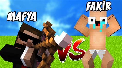 ZENGİN VS FAKİR HAYATI 38 Mafya zengini görüyor MINECRAFT YouTube