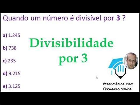 882 É Divisível Por 3 - Quando um número é divisível por 3 ? macete divisível por 3. - YouTube