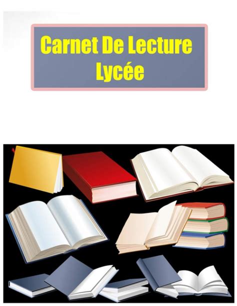 Buy Carnet De Lecture Lycée Carnet de lecture à remplir Cahier de