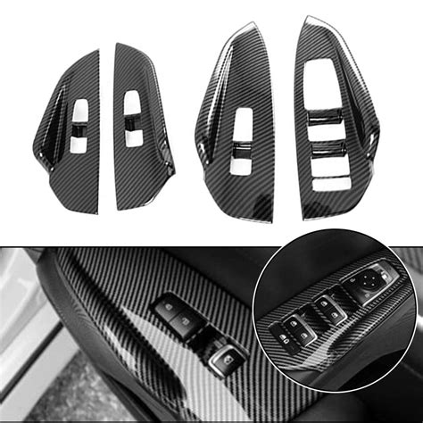 Pcs Carbon Fiber Abs Lift Switch Panel Cover Trim For Kia K