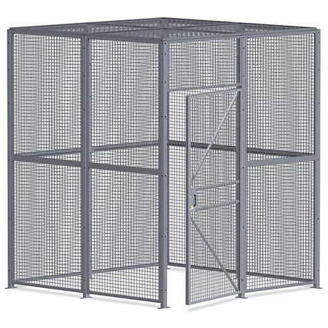 Wire Security Room With Hinged Door And Roof 8 X 8 X 10 4 Sided H 8300 4 Uline