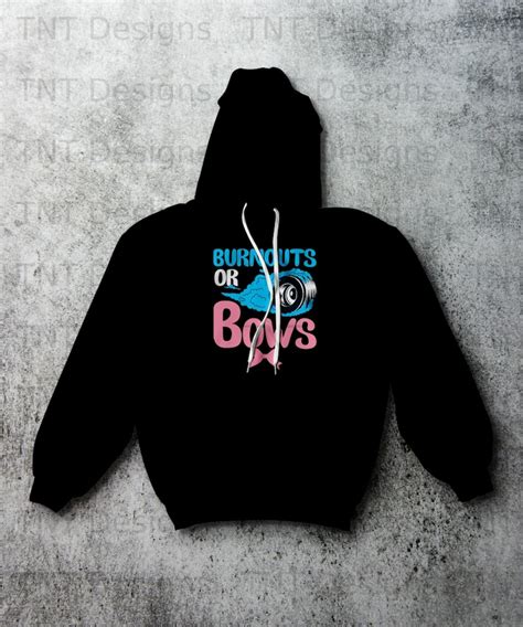 Burnouts Or Bows Gender Reveal Digital File Download Png Etsy