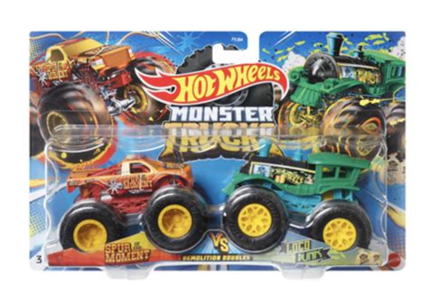 Купити Машинки Хот Вілс Монстр Трак Monster Trucks Spur moment vs Loco punk Hot Wheels за ціною