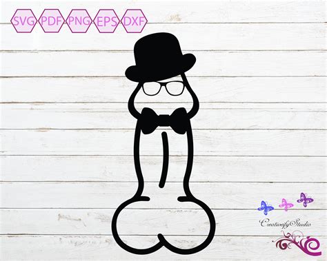 Dick Cock Silhouette Svg Penis Drawing Funny Party Svg Penis Svg Dick