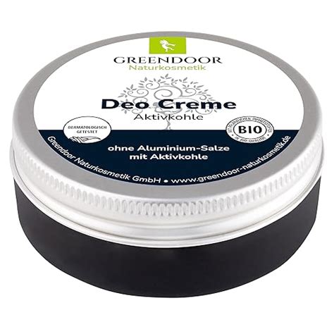 Greendoor Deo Creme Mit Aktivkohle Ml Black Power Natur Creme