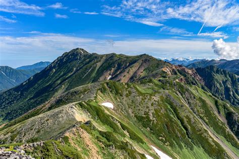 鷲羽岳から水晶岳へと続く稜線の無料の写真素材 Id38089｜フリー素材 ぱくたそ