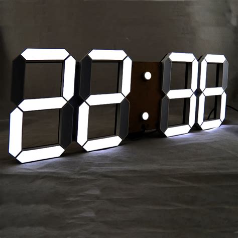 creative digital led remote control large led digital wall clock modern