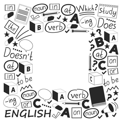 Young Kids School Children English Courses English Language Stock