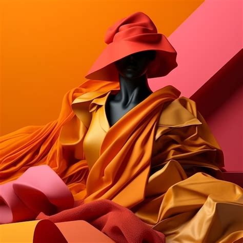 Premium Ai Image Fashion And Fabric Theme 3d Abstract Background