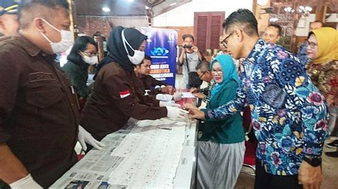 Pj Bupati Tulungagung Heru Suseno Pimpin Tes Urine Kepala OPD Dan Para