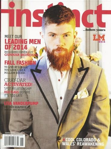 Instinct Gay Magazine Annual Leading Men Issue Gunnar Montana Fall Fashion Style Ebay
