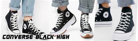 Высокие черные кеды Converse | купить высокие черные конверсы