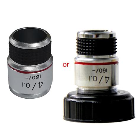 Upgraded Microscope 4x 10x 40x 100x Microscope Objective Lens