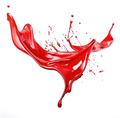 Premium Photo Red Wine Liquid Splash In White Background Thick And