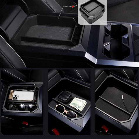 Evaam® 2pcs Center Console Organizer Armrest For Cybertruck Evaam