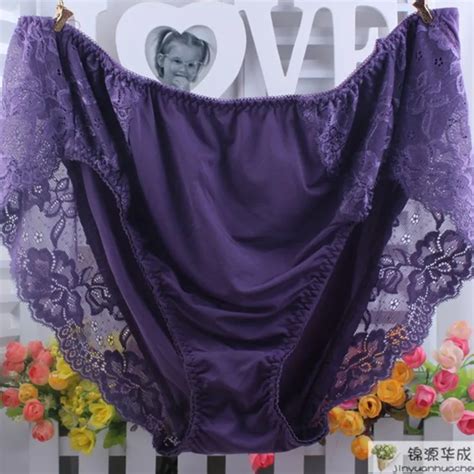 Super Plus Size Xl Xl Milk Silk Panties High Waist Lace Sexy Package