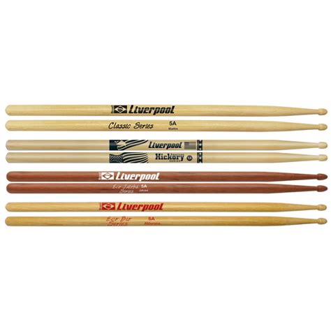 Baquetas De Bateria Profissional - Kit Baquetas de Bateria Liverpool Profissional 5A Em Madeira - O ...