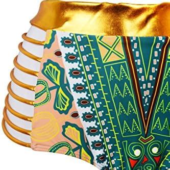 Amazon Zando Women Tribal Print Bikini African Metallic Swimsuit Two Piece Beachwear Cutout