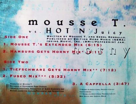 Yahoo Us Inchs Mousse T Vs Hot N Juicy Horny