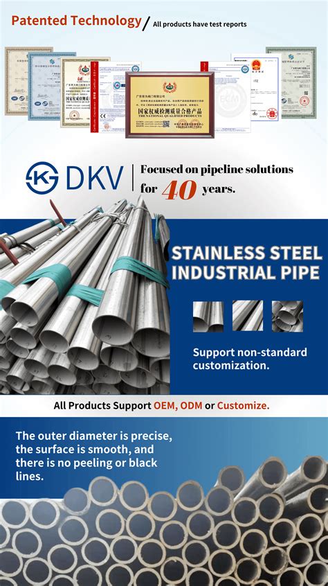 sanitary stainless steel industrial pipe dk pipe