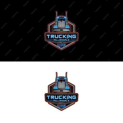 Logotipo de uma empresa de transporte rodoviário que diz transporte rodoviário. | Vetor Premium