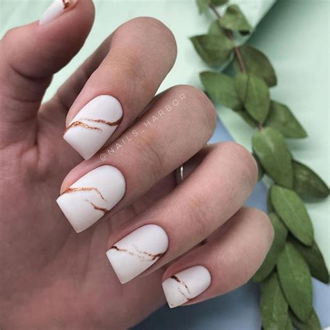 White Matte Nail Designs