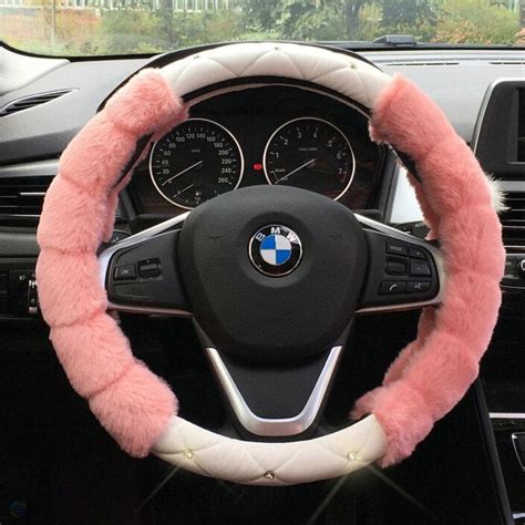 43 99 Unique Diamond Velvet Car Steering Wheel Covers PU Leather 15